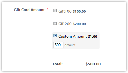 Can a customer add the price they want since this will be a gift card form? Image 2 Screenshot 41