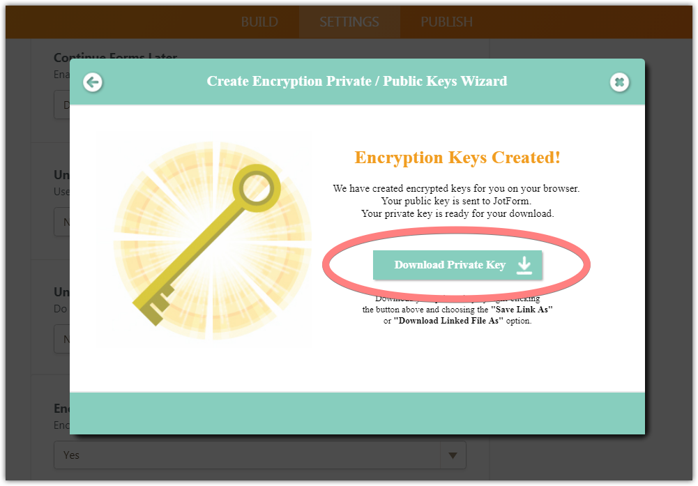 Encrypted Form: Lost encryption key   what to do Image 4 Screenshot 93