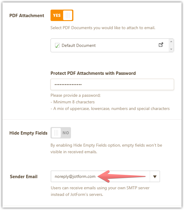 Not getting emails when enabling PDF Attachment option Image 2 Screenshot 41