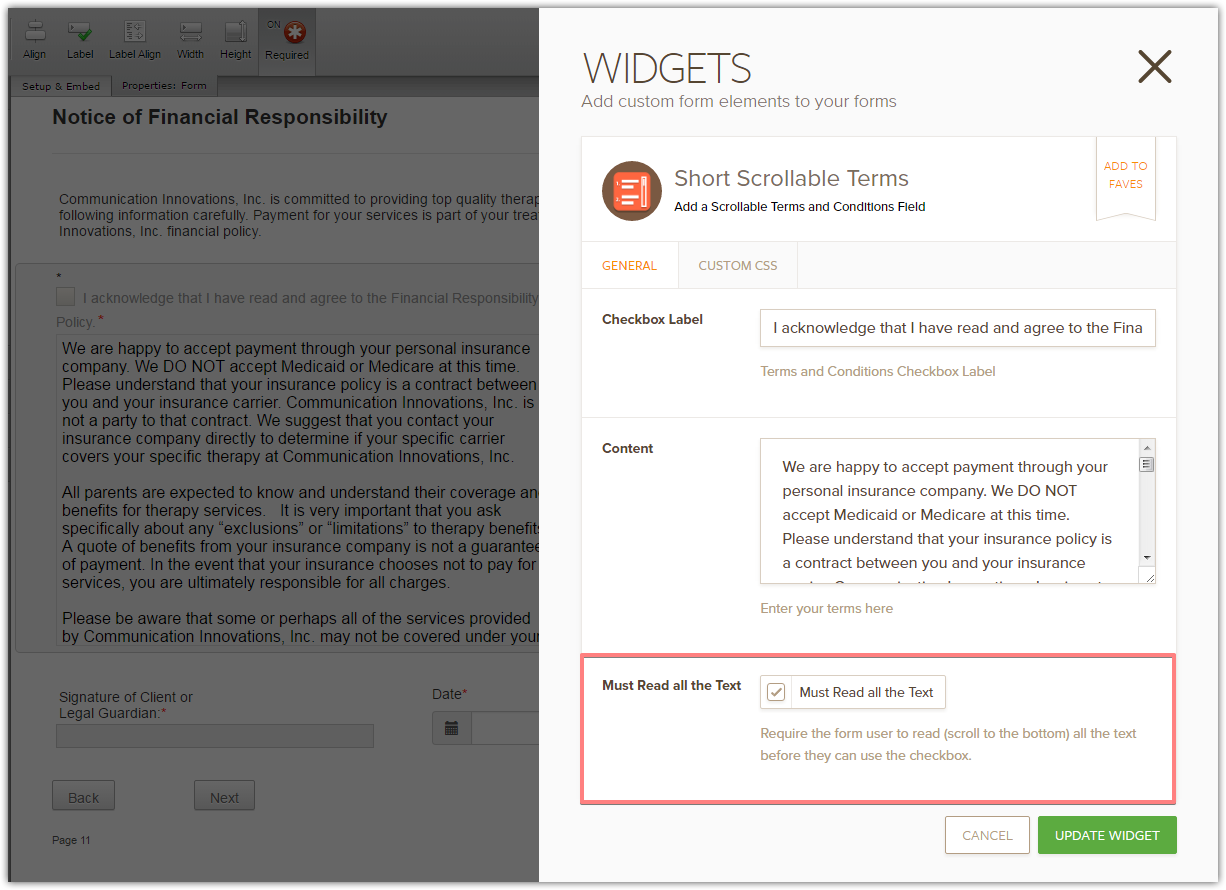 Short Scrollable Terms: Privacy policy check box not clickable Image 1 Screenshot 20