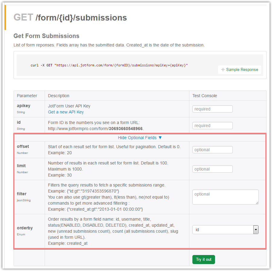 API   How to return more than 100 submission records Image 1 Screenshot 20