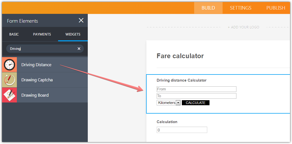 Calculating fare based on a driving distance using webform Image 1 Screenshot 30