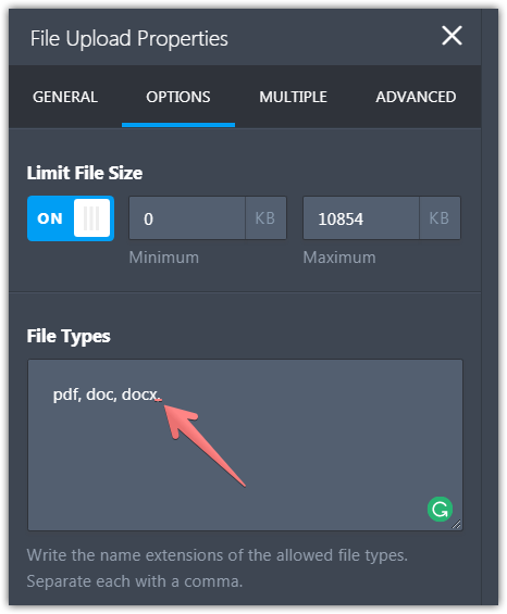 Upload Field: File extension is not supported Image 1 Screenshot 20