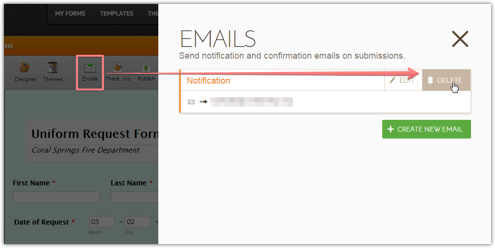 How to reset email alert template on form Image 1 Screenshot 20