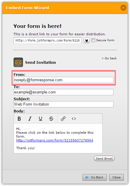 Can I view sent form email invitations? Image 1 Screenshot 20