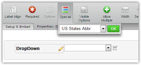 Can I change the state drop down to the abbreviation vs the full name of the state? Image 1 Screenshot 20
