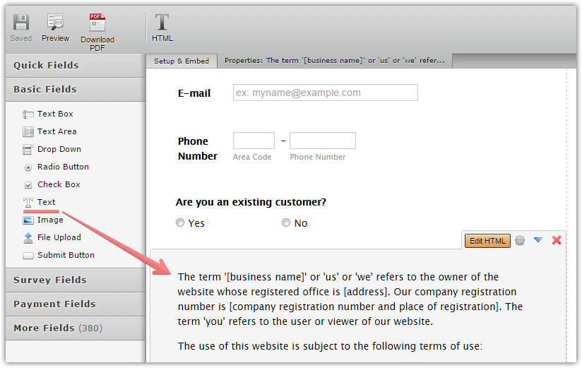 Add an agree to terms and conditions box before submit? Image 1 Screenshot 20