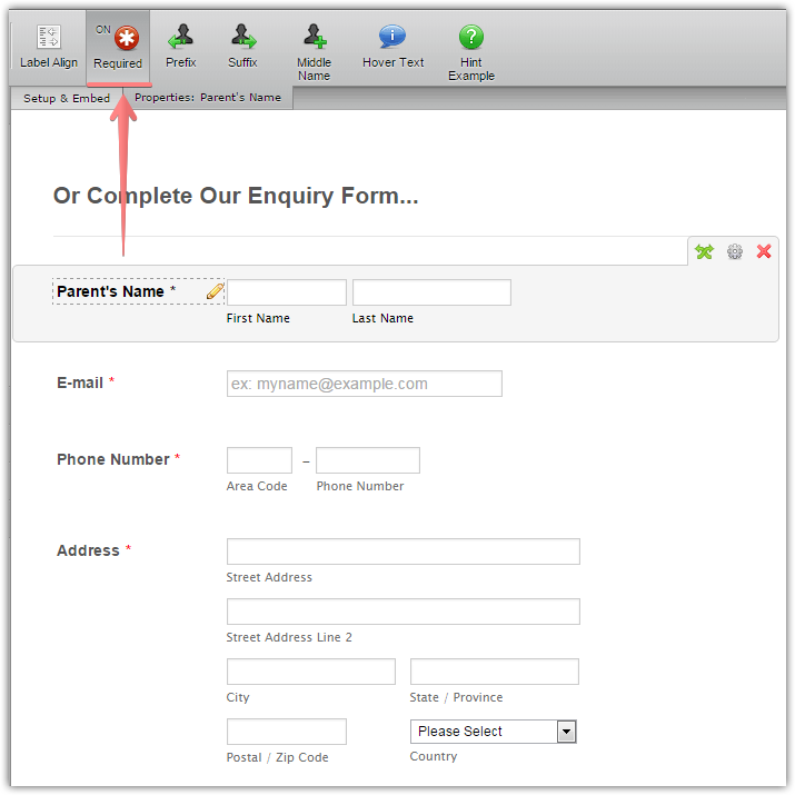 How to set required form fields Image 1 Screenshot 30