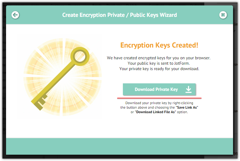 Encrypted Forms: Where to find private key file? Image 1 Screenshot 30