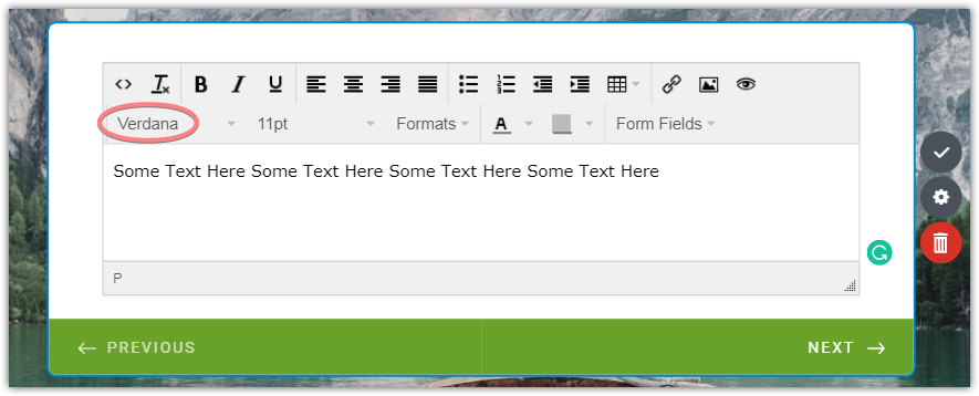Card Forms: How to use default forms font in Paragraph elements? Image 1 Screenshot 30
