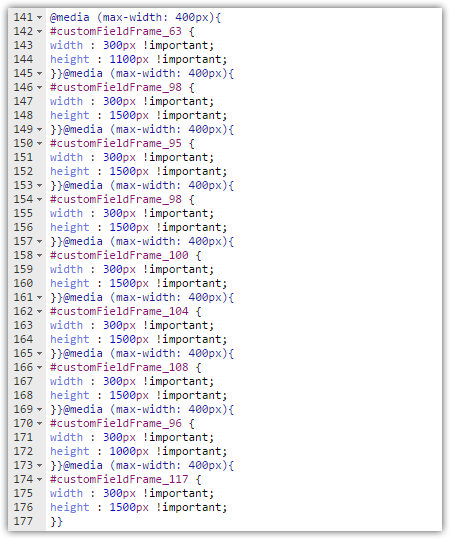 Embedded with squarespace code - cuts off on mobile