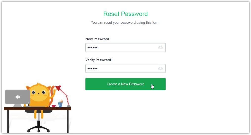 The password reset is not working. Its not doing anything when I hit enter.