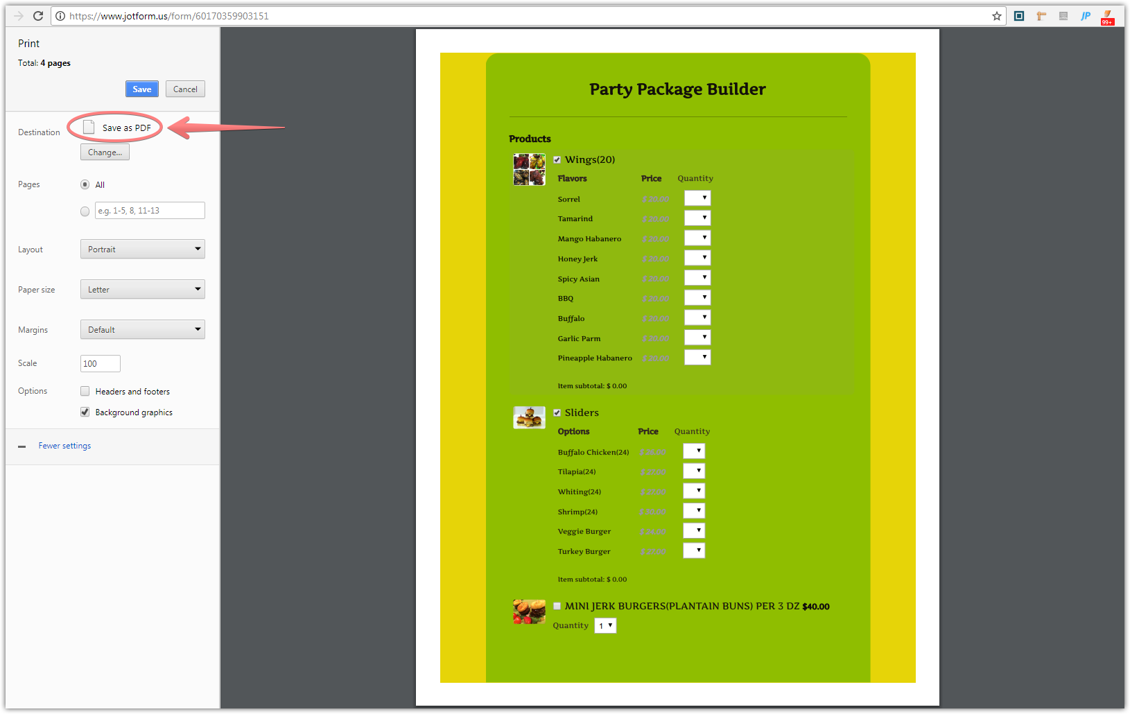 Create PDF Form: Payment field is not included Image 1 Screenshot 20