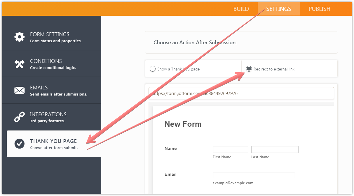 Can we automatically redirect users from old form link to the new form? Image 2 Screenshot 51
