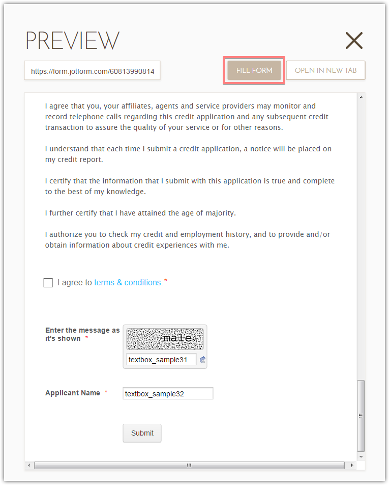 Fill Form Option: Form submission error Image 1 Screenshot 20