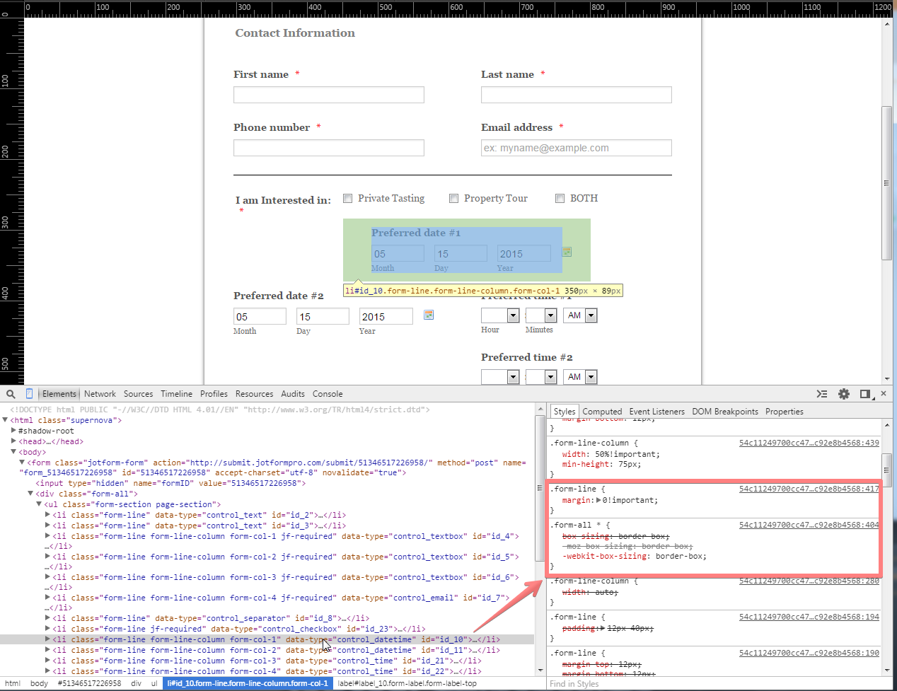 Form does not preview as it appears in editor Image 1 Screenshot 20