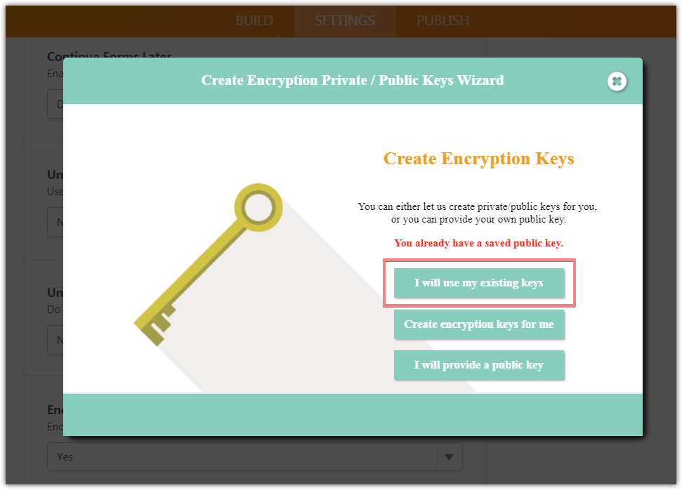 Encrypted Form: Lost encryption key   what to do Image 5 Screenshot 104