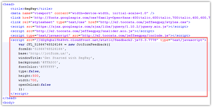 Lightbox embed not working on webpage with custom script code Screenshot 20
