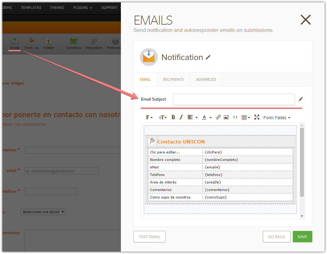Incorrect form name in received email notifications Image 1 Screenshot 20