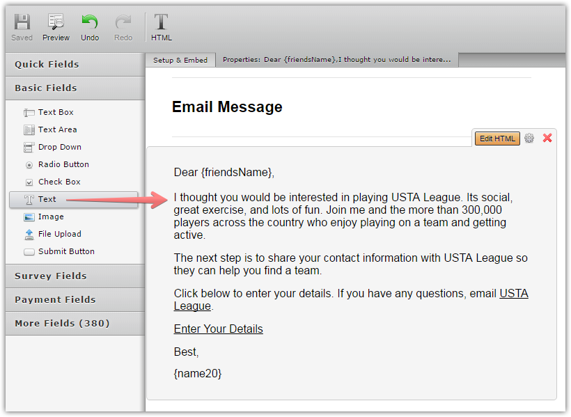 How to edit the text on the email notification before to submit the form?  Image 1 Screenshot 20