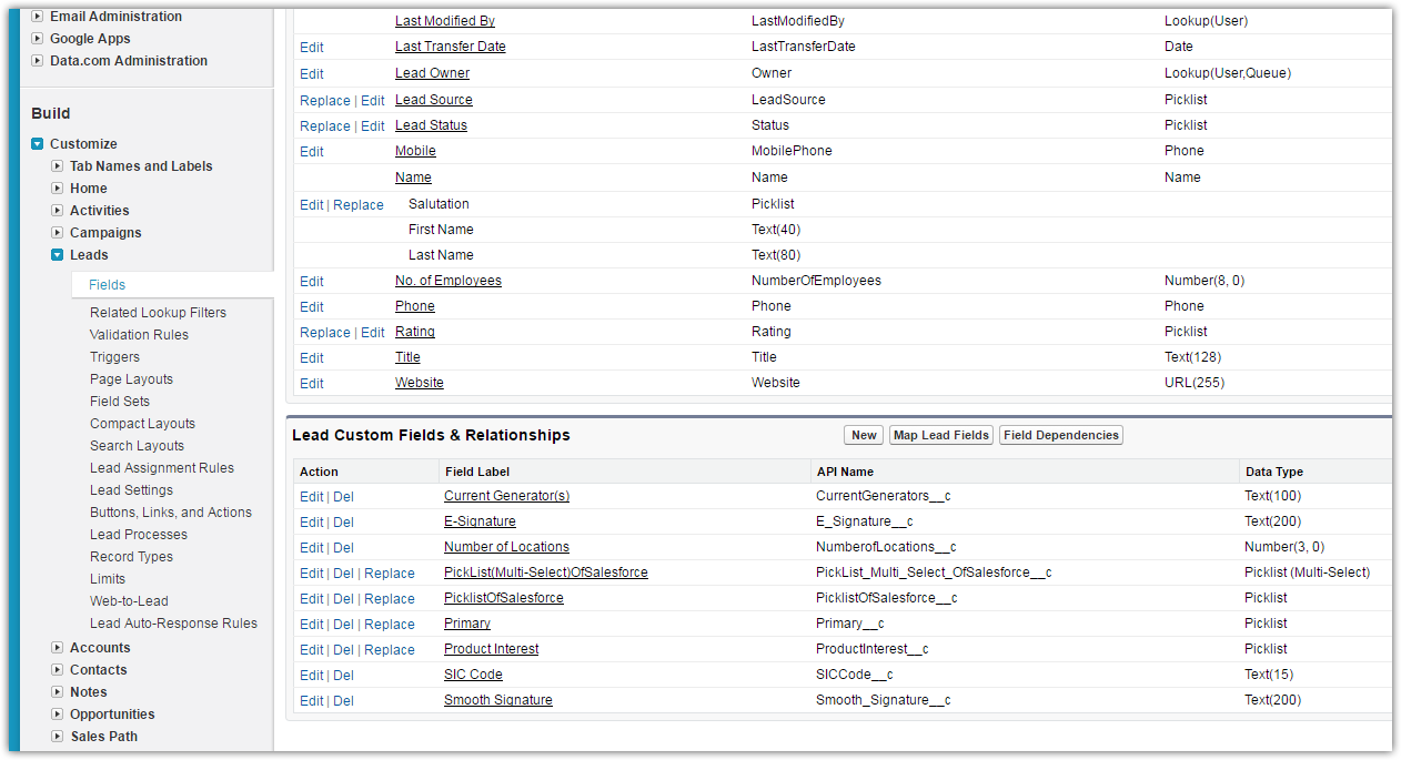Salesforce mapping is not showing some fields Image 1 Screenshot 20