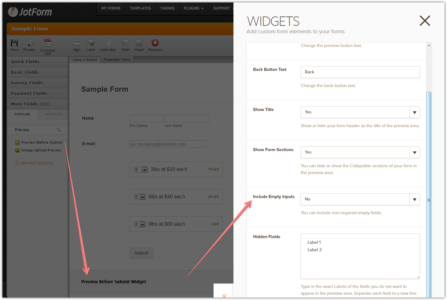 Hide Empty Fields on Emails: Does not hide unfilled Inventory widget fields Image 1 Screenshot 20