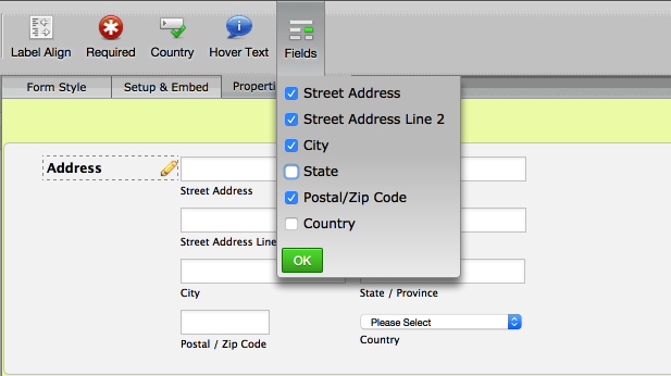 How to remove country and state/province from the address control? Image 1 Screenshot 20