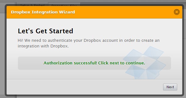 How can I authenticate dropbox? Image 2 Screenshot 41