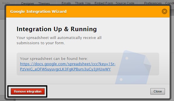 Google Sheets Integration Issue Image 1 Screenshot 20