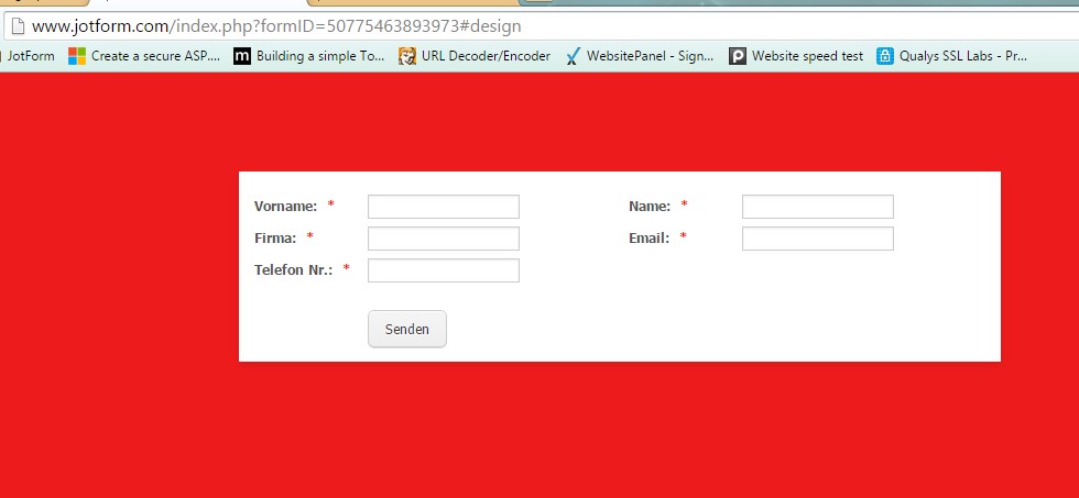 Changing one single paramater in the designer, for example background color, leads to changing the forms layout Image 3 Screenshot 62