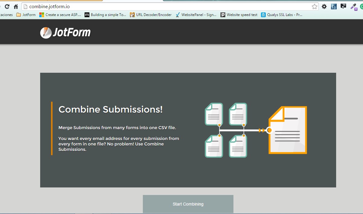 Unable to access the combine submissions app Image 1 Screenshot 40