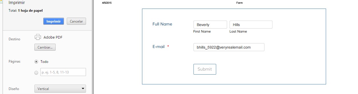 Is it possible to view the submitted data using the forms layout? Image 2 Screenshot 41