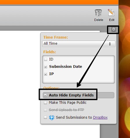 Are empty fields included when submissions are exported? Image 1 Screenshot 20