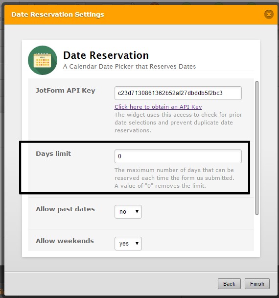 How can I let my users select the same date multiple times using the reservation widget? Image 1 Screenshot 20