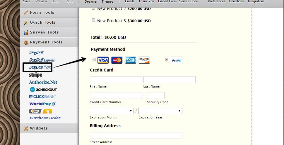 Is it possible to integrate my forms with PayPal PayFlow? Image 1 Screenshot 20