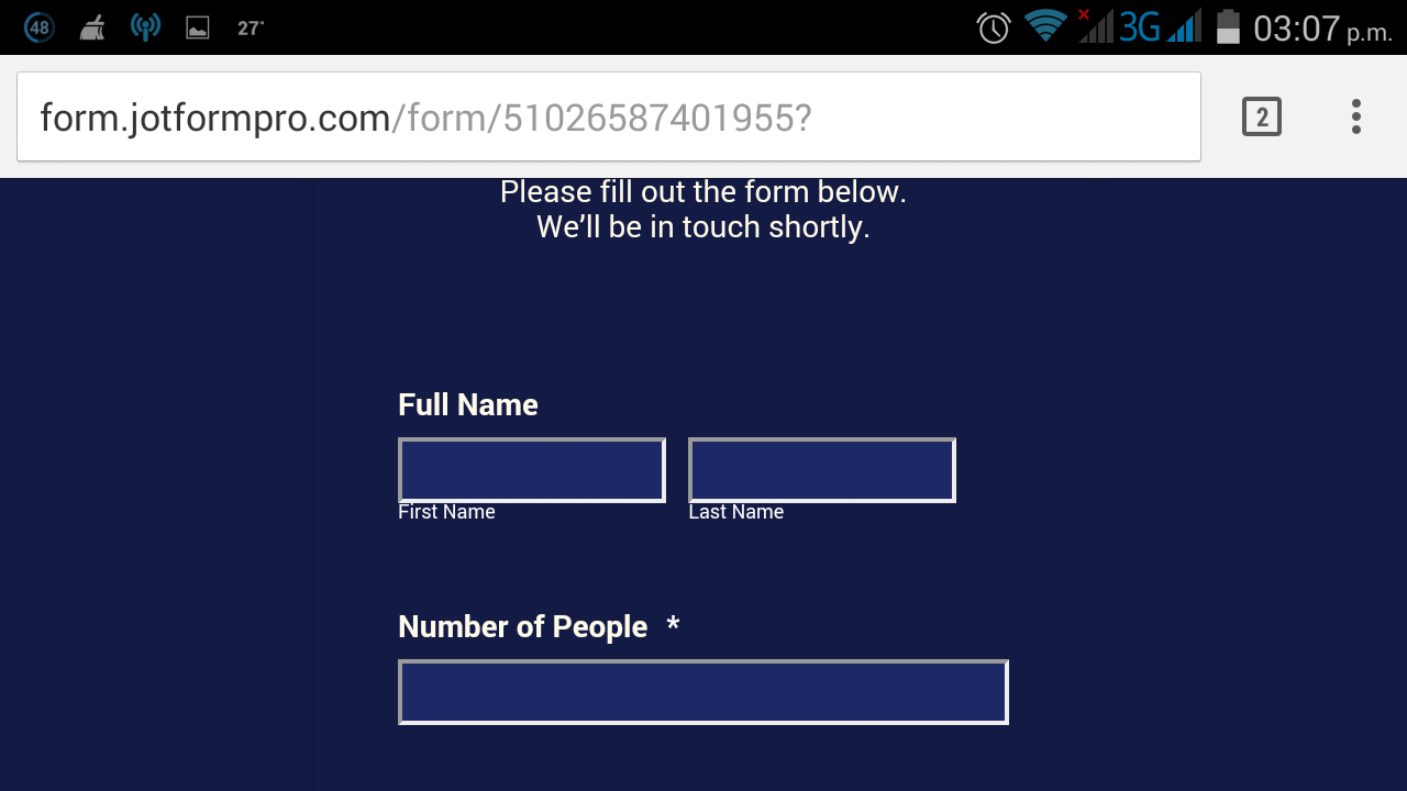 Form fields not displaying properly in mobile Image 2 Screenshot 41