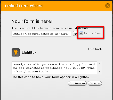 Wordpress feedback button in secure form Image 1 Screenshot 20