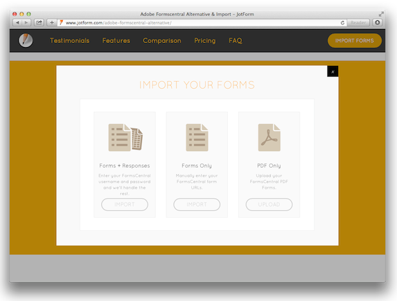 FormsCentral Import Tool