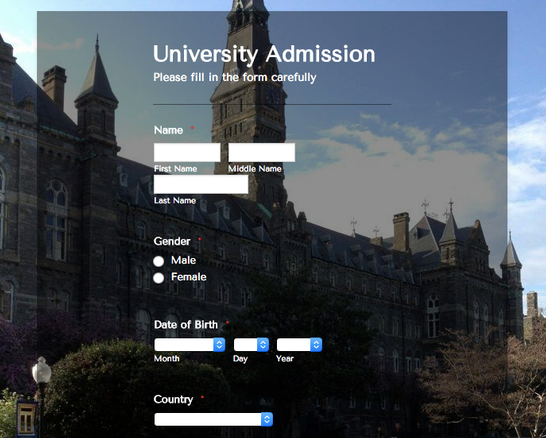 University Admissions