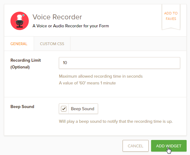 Voice Recorder widget: an option to play a tone when the recording limit is reached Image 1 Screenshot 20