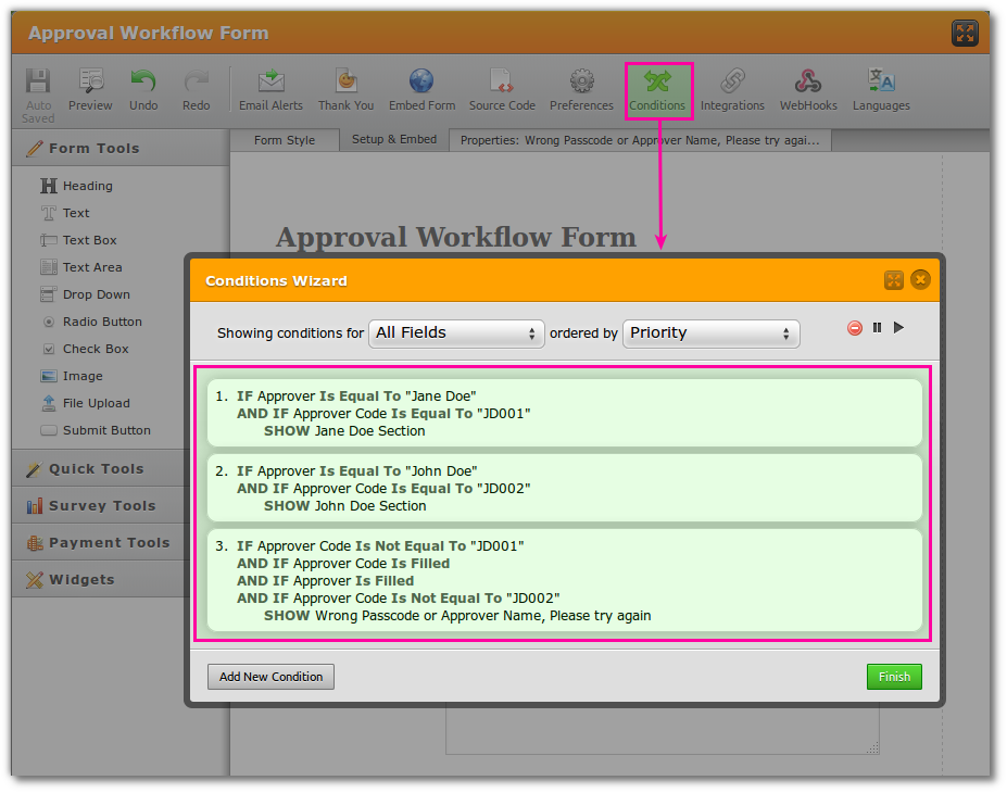 How do I create a Work flow approval Process form? Image 1 Screenshot 20