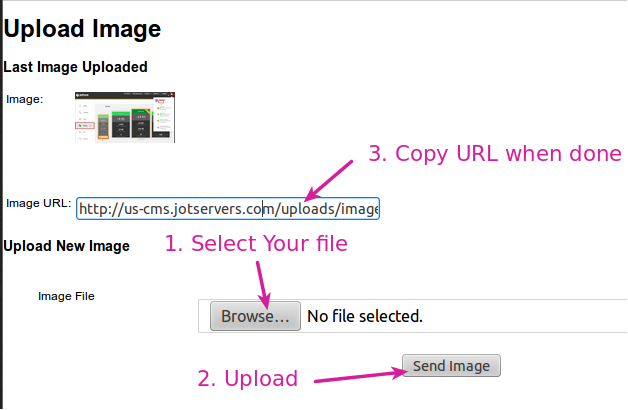 How do I choose a button image and upload it from my desktop? Image 2 Screenshot 41