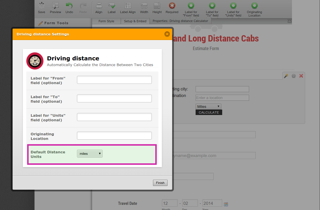 Driving Distance Widget: It is impossible to change default distance from Miles to Kilometers Image 1 Screenshot 20