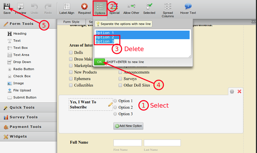 Checkboxes and Radio Buttons will not allow me to set only one option,to select Image 1 Screenshot 20