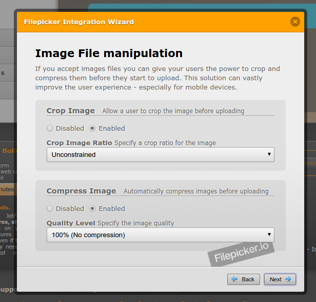 Update FilePicker widget so that it includes the crop and edit functions for images Image 1 Screenshot 20