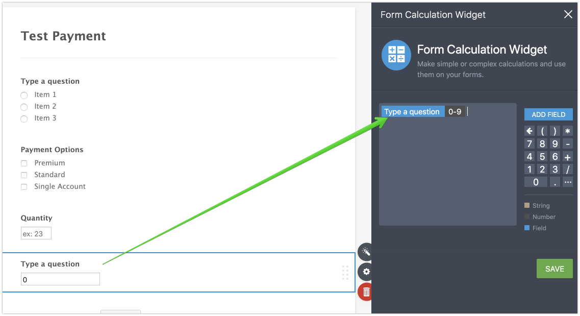 Form calculation using form calculation widget Image 1 Screenshot 20