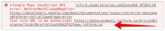 Driving Distance Calculator Widget Is Not Working It Throws An Invalid Result
