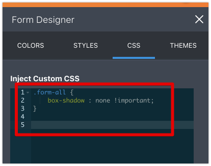 How to remove shadow from form? Image 2 Screenshot 41
