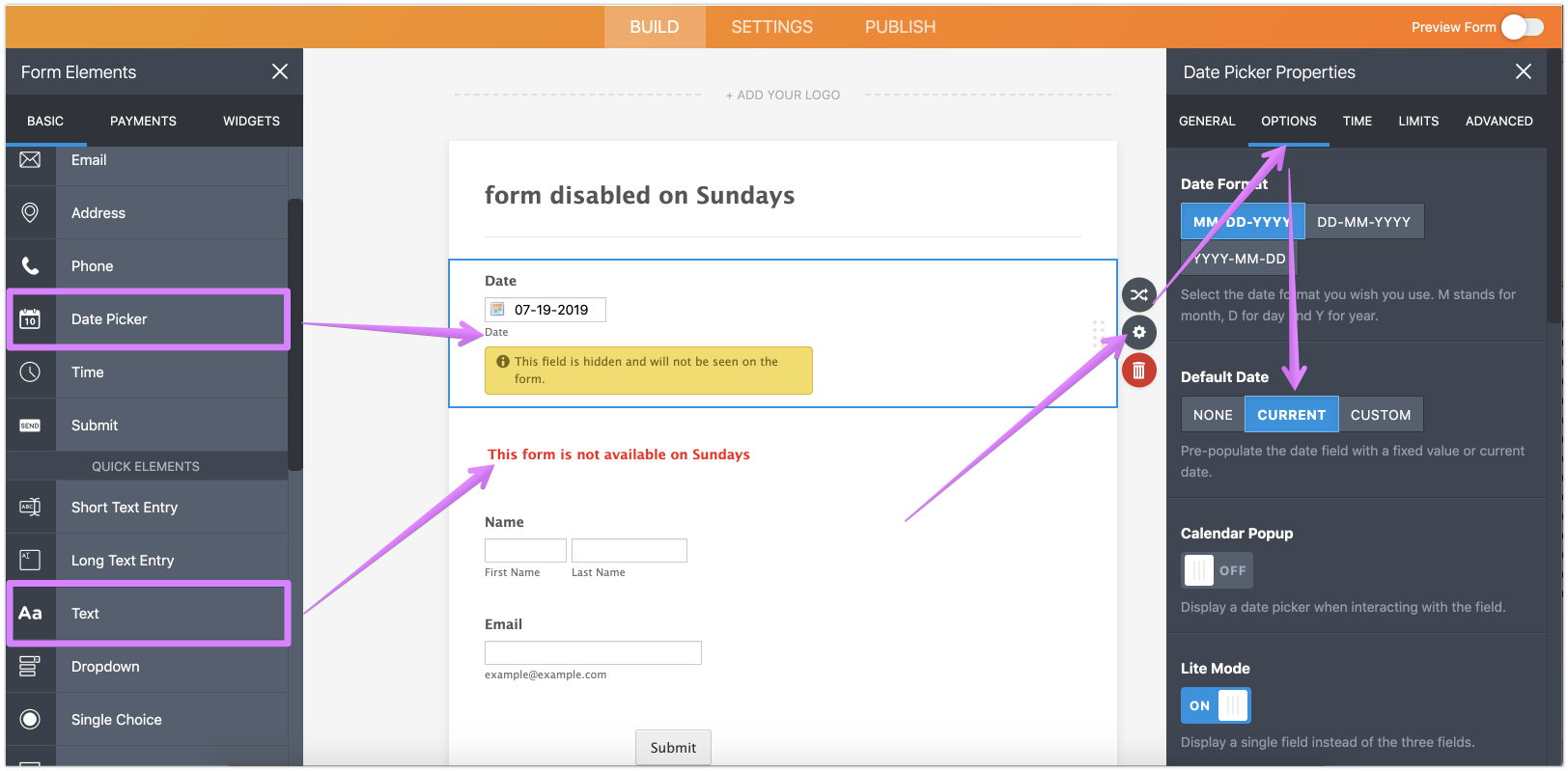 Make form available only on specific day and time Image 1 Screenshot 30