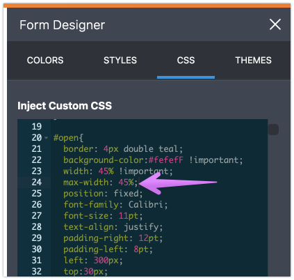 CSS: A little help with modal sizing Screenshot 20